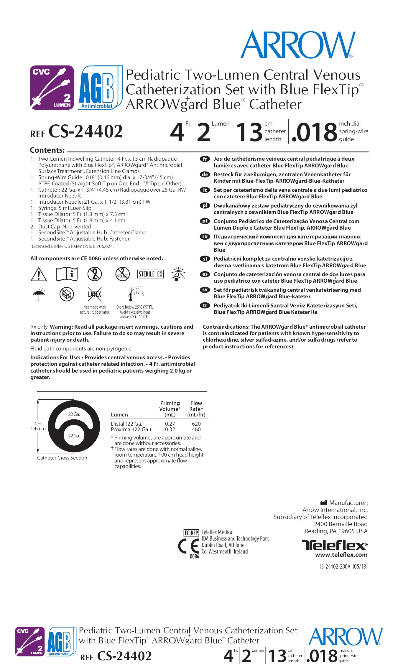 CS24402 Teleflex Incorporated Vascular Access Product Catalog
