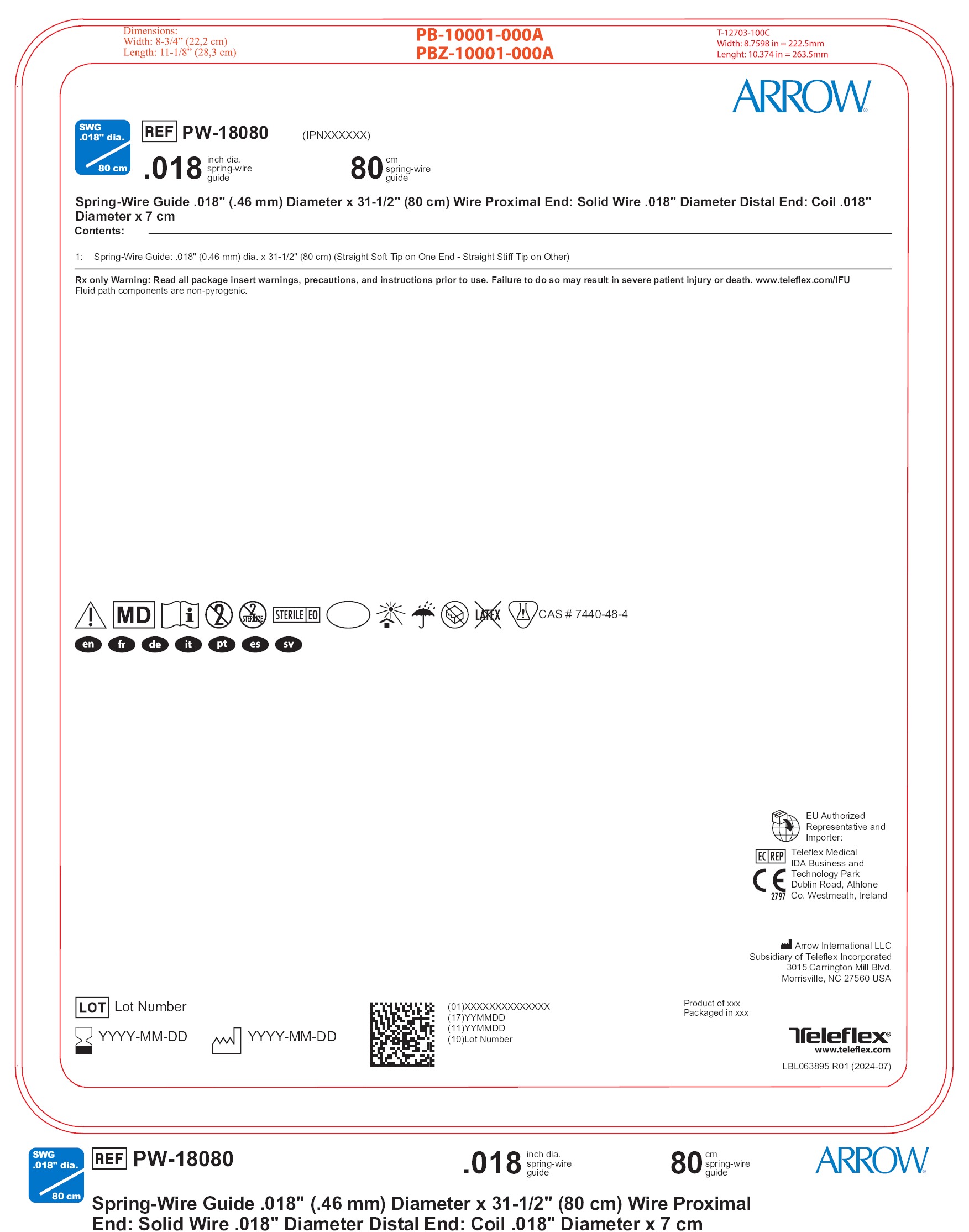 PW-18080 - Teleflex Incorporated - Vascular Access Product Catalog